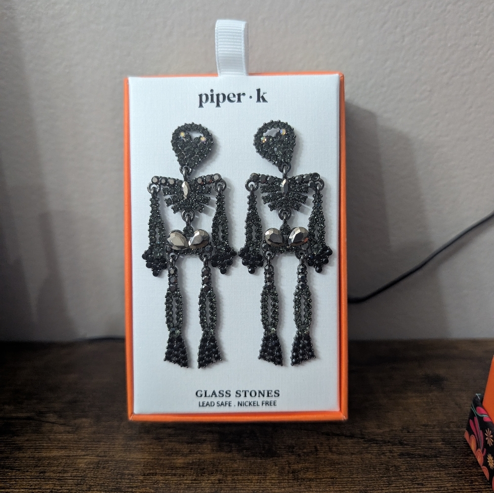 Piper K Skeleton Earrings